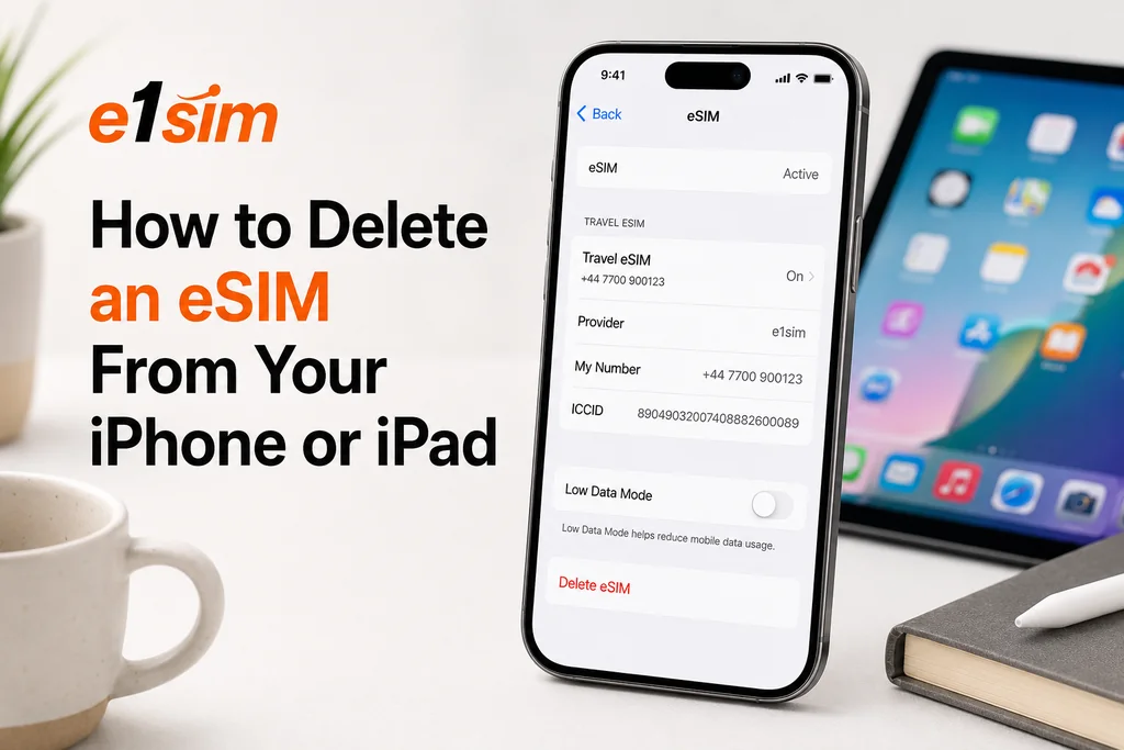 Как удалить eSIM с iPhone или iPad